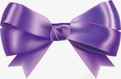 紫色蝴蝶结装扮矢量图素材