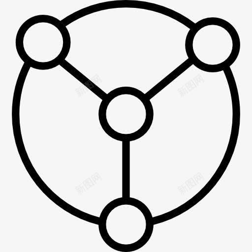 数据连接的圆形图形界面符号图标png_新图网 https://ixintu.com 分析 图形 圆 圆形 圈 数据分析 数据连接 界面 符号