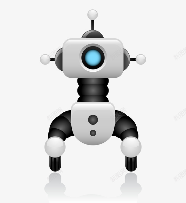 可爱机器人png免抠素材_新图网 https://ixintu.com 可爱机器人 机器人免费png下载 高科技机器人 高科技机器人矢量图