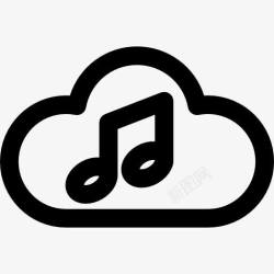 音乐用户云计算图标高清图片