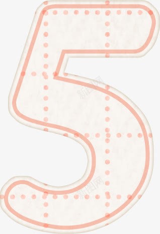 卡通数字5png免抠素材_新图网 https://ixintu.com 5 字体 数学