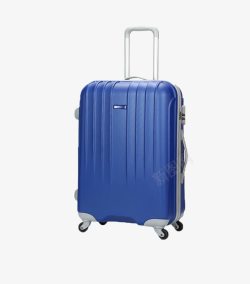 蓝色行李箱素材
