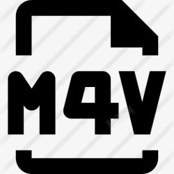 M4V文件格式一部分图标高清图片