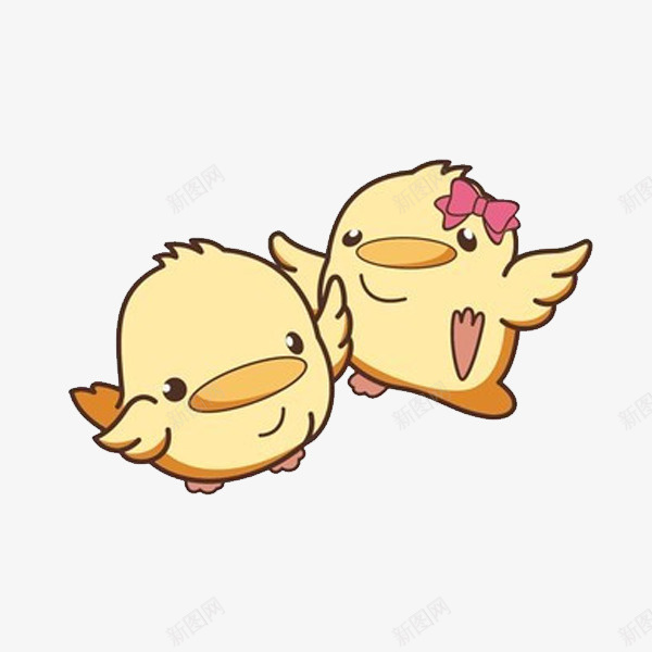 呆萌的小鸡png免抠素材_新图网 https://ixintu.com 卡通 可爱的 呆萌的 小鸡 手绘 简笔 黄色