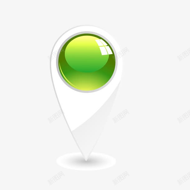 绿色立体感地点应用图形png免抠素材_新图网 https://ixintu.com 图形 地点 应用 立体感 绿色