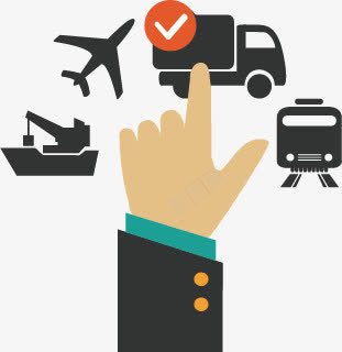 物流周转站png免抠素材_新图网 https://ixintu.com 交通工具 物流 货物周转 运输