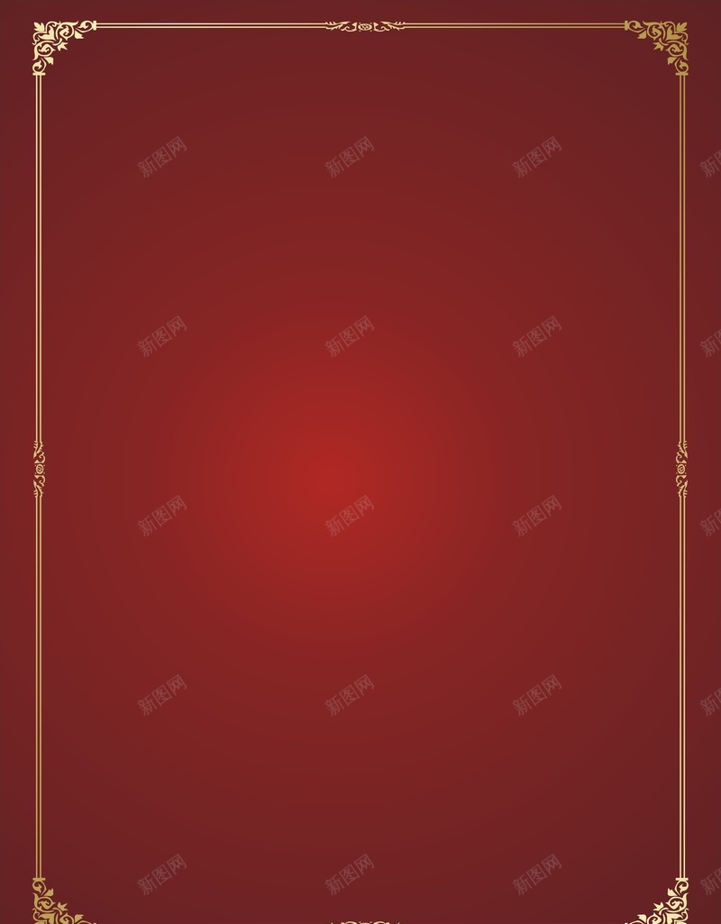 商务红色花框背景cdr设计背景_新图网 https://ixintu.com 商务 棕色 科幻 科技 红色 花框
