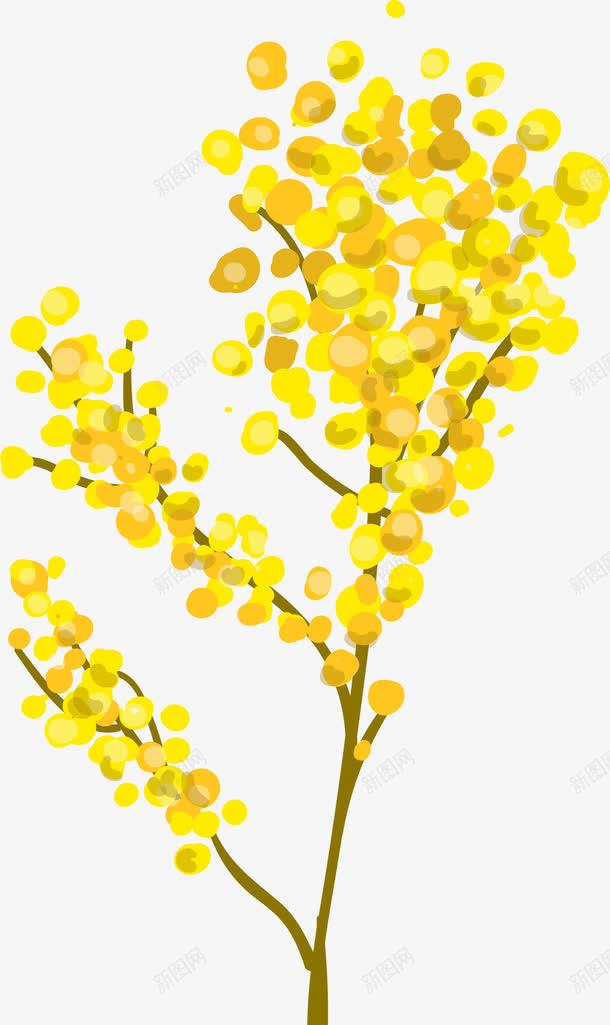 黄色花束png免抠素材_新图网 https://ixintu.com 丝网花 假花 花朵 花束 花瓣 装饰品