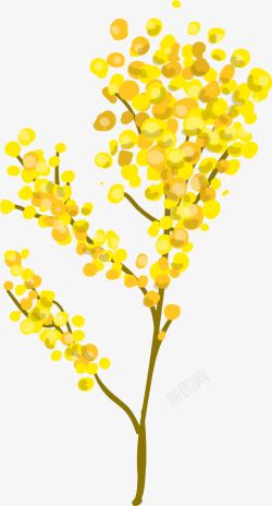 黄色花束素材