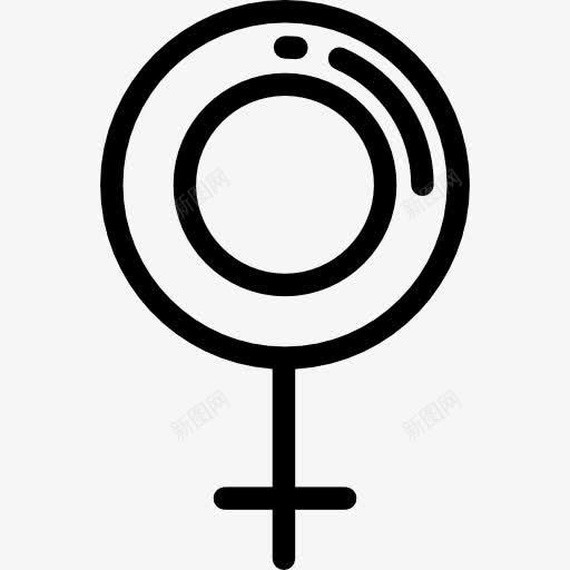 金星图标png_新图网 https://ixintu.com femenine 信令 女人 女孩 女性 性别 教育 标志 符号 金星的形状和符号