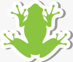 logo动画青蛙脚掌矢量图素材