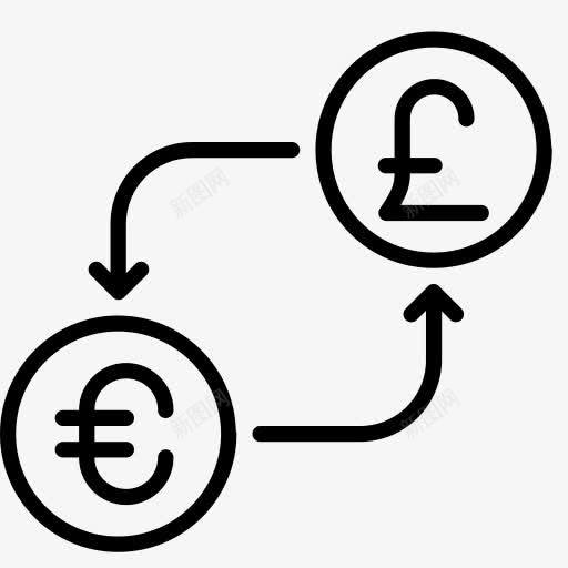 转换货币欧元金融钱英镑以货币兑图标png_新图网 https://ixintu.com Conversion currency euro finance money pound to 以 欧元 英镑 货币 转换 金融 钱