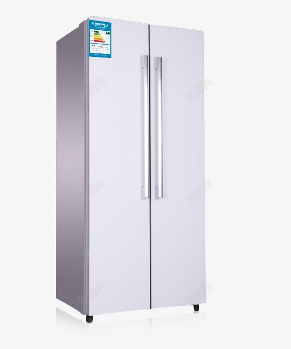 白色节能对开门冰箱png免抠素材_新图网 https://ixintu.com 冰柜 冰箱 制冷 双开门冰箱 多门冰箱 家用电器 对开门冰箱 电器