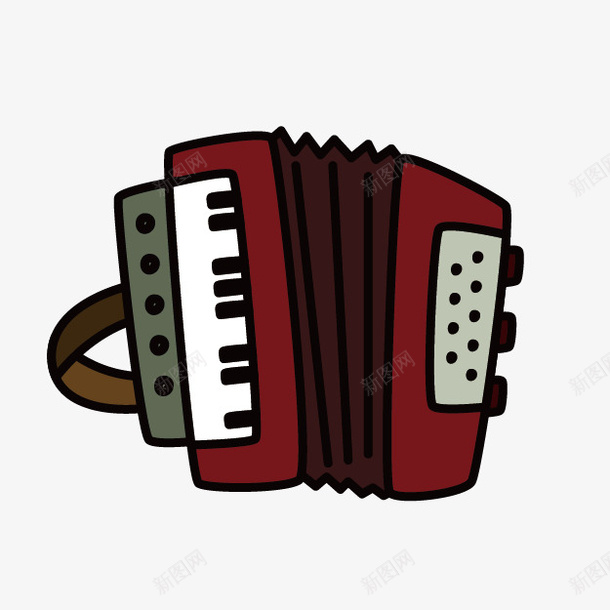 卡通乐器png免抠素材_新图网 https://ixintu.com 乐器 卡通乐器 卡通手风琴 可爱 手绘乐器 手风琴 演奏 音乐