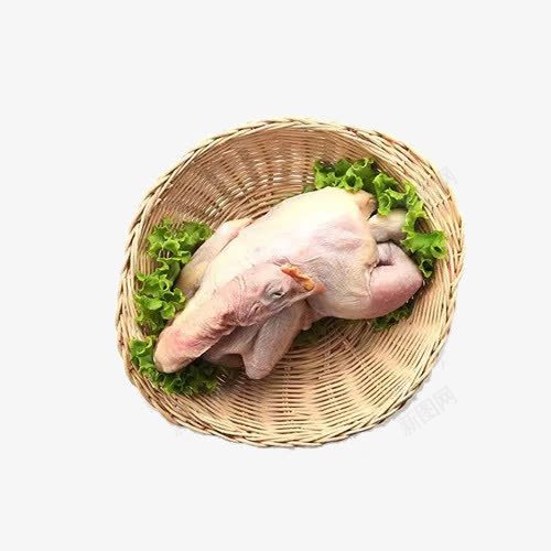 整只鸡肉png免抠素材_新图网 https://ixintu.com 产品实物 生肉 生鲜 篮子 鸡肉