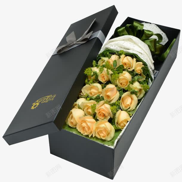 一个花盒png免抠素材_新图网 https://ixintu.com png 一束花 产品实物 方盒 纸盒 花盒 黑色