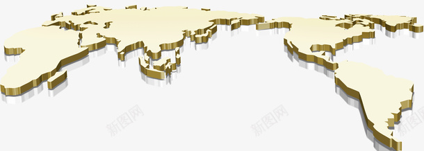 唯美精美装饰地图psd免抠素材_新图网 https://ixintu.com 唯美 地图 精美 装饰 金色
