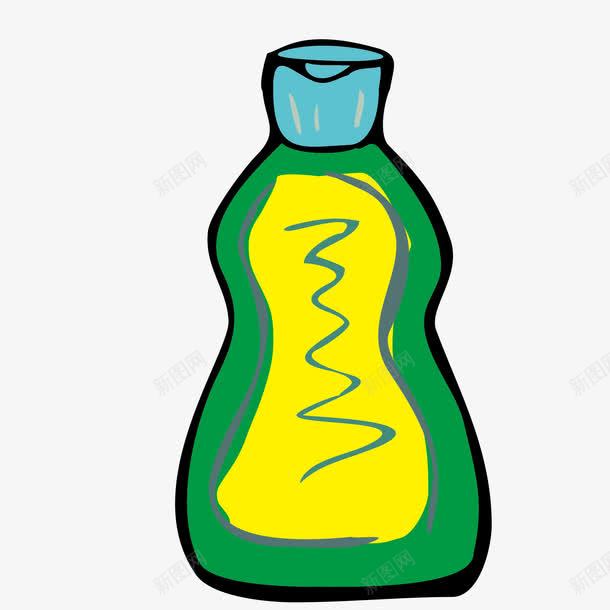 卡通绿色塑料瓶png免抠素材_新图网 https://ixintu.com 塑料瓶 绿色 绿色卡通 绿色矢量