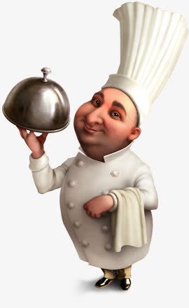 呆呆的厨师png免抠素材_新图网 https://ixintu.com 卡通厨师 厨师 厨师帽 手绘厨师