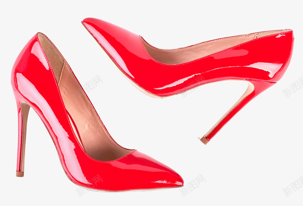 一双红色的鞋子png免抠素材_新图网 https://ixintu.com 免扣 实物 红色 高跟鞋