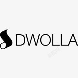 支付商标Dwolla的标志图标高清图片