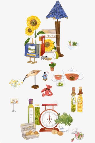 植物集合png免抠素材_新图网 https://ixintu.com 卡通 向日葵 手绘 植物 玩具