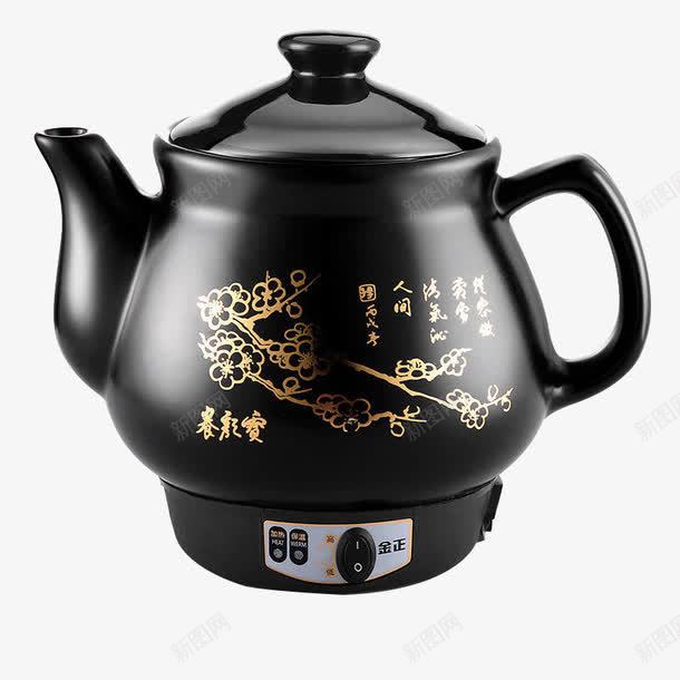 黑色凉茶壶png免抠素材_新图网 https://ixintu.com 产品实物 凉茶壶 煮壶 黑色