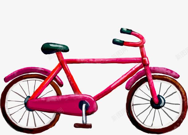 粉色脚蹬可爱自行车png免抠素材_新图网 https://ixintu.com 可爱 粉色 自行车
