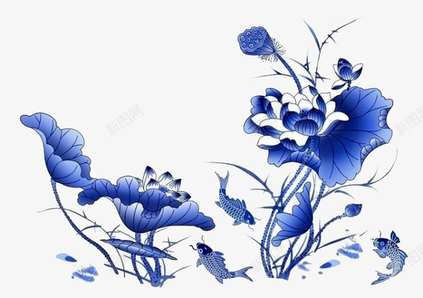 美丽的花儿png免抠素材_新图网 https://ixintu.com 中国文化 单色画 美术 艺术