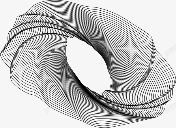 线条元素螺旋png免抠素材_新图网 https://ixintu.com 手绘 线 线条 螺旋