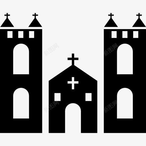 教堂图标png_新图网 https://ixintu.com 基督教 天主教 宗教 建筑