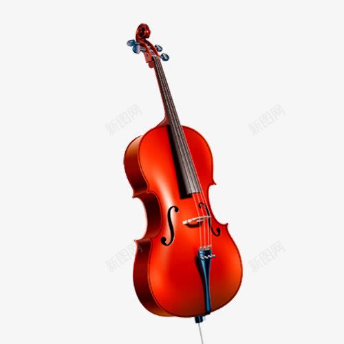 装饰性小提琴png免抠素材_新图网 https://ixintu.com 乐器 琴 音乐