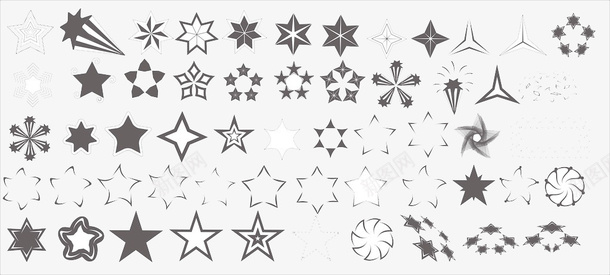 星星星空五角星图标图标