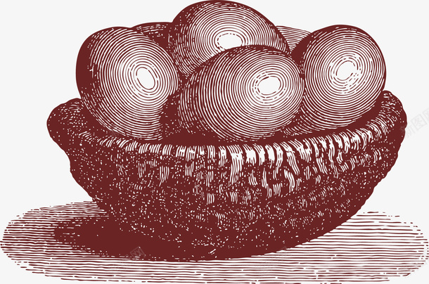 一篮子鸡蛋矢量图eps免抠素材_新图网 https://ixintu.com 素描 食物 鸡蛋 矢量图