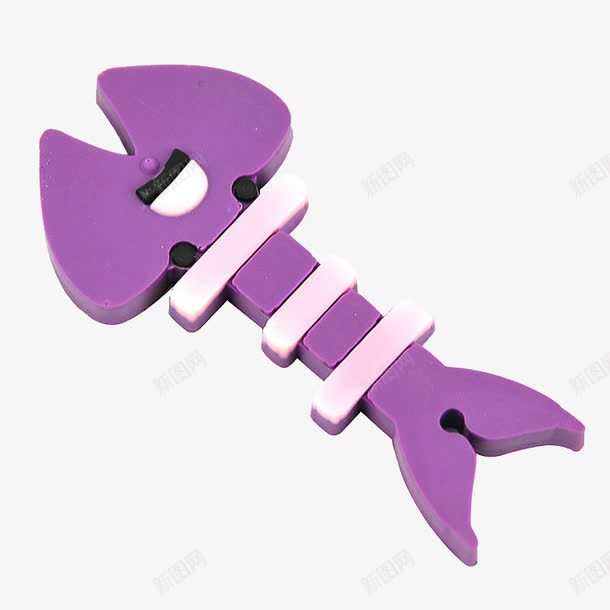 紫色鱼骨玩具png免抠素材_新图网 https://ixintu.com 小鱼 玩具 紫色小鱼 鱼骨