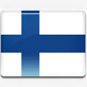 芬兰国旗国国家标志图标图标