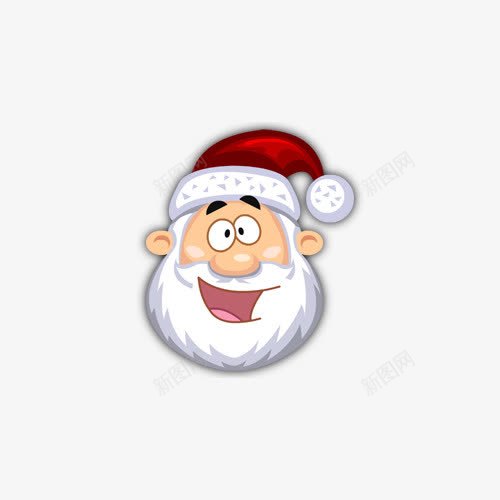 圣诞节可爱圣诞老爷爷头像png免抠素材_新图网 https://ixintu.com 可爱 圣诞老爷爷 圣诞节 头像 白胡子 红帽子