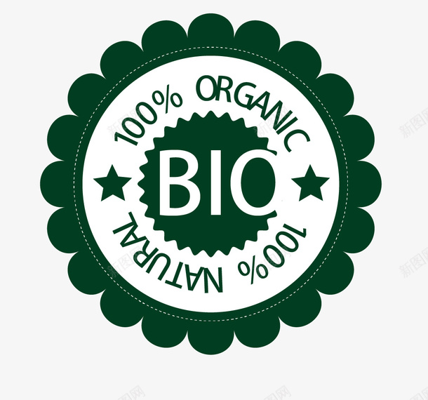 绿色食品标签矢量图eps免抠素材_新图网 https://ixintu.com bio标签 矢量标签 绿色食品标签 矢量图