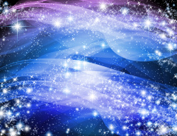梦幻感曲线背景图片蓝色渐变朦胧感光斑线条背景矢量图高清图片