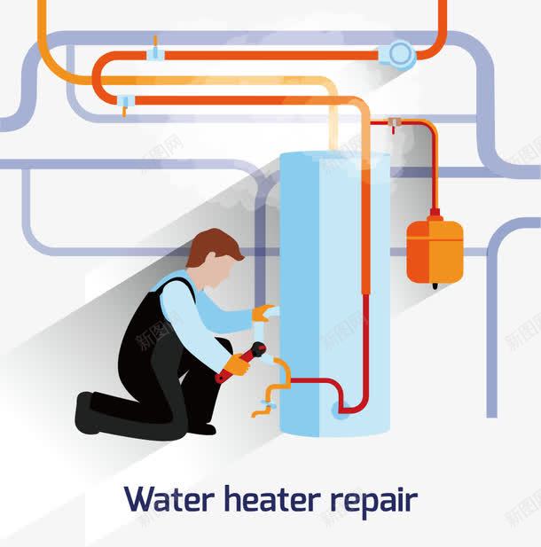 热水器维修工png免抠素材_新图网 https://ixintu.com 热水器 维修工 装饰