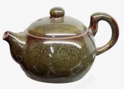 钧瓷茶壶瓷器素材