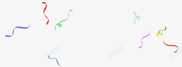 彩带漂浮元素psd免抠素材_新图网 https://ixintu.com 彩带 活动元素 海报装饰 漂浮
