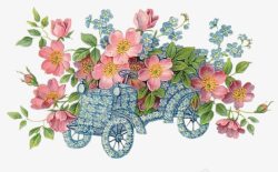 花卉车子花卉高清图片