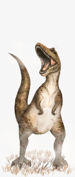 鎭愭站立的恐龙高清图片