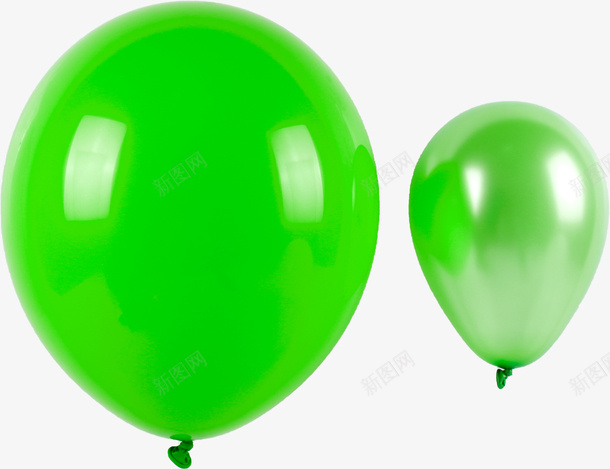 绿色大小气球png免抠素材_新图网 https://ixintu.com 12寸 5寸 优劣对比图 比大小 气球 派对