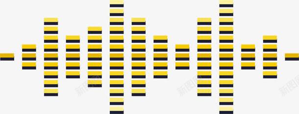 黄色音量图标png_新图网 https://ixintu.com 声波 声音频率 音乐频率 音量 音量图标 黄色