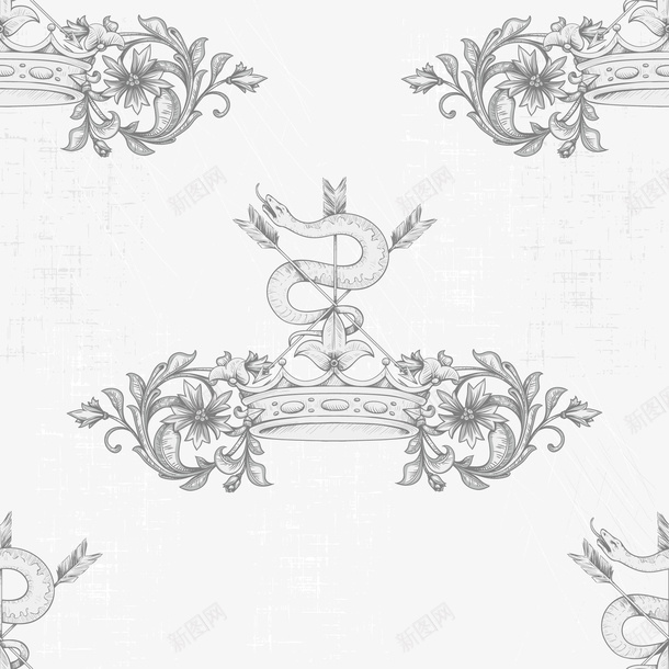 古典花纹花纹插画背景矢量图ai免抠素材_新图网 https://ixintu.com 创意背景 古典花纹 复古花纹 时尚背景 花朵花纹 矢量图