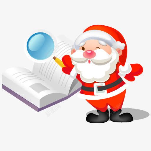 圣书搜索图标png_新图网 https://ixintu.com MerryChris book chris find loupe magnifier magnify magnifying santa search xmas zoom 书 变焦 圣诞老人 圣诞节 找到 搜索 放大 放大镜