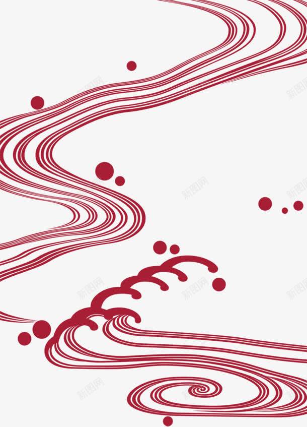 红色手绘艺术道路圆形png免抠素材_新图网 https://ixintu.com 圆形 红色 艺术 道路