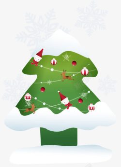 卡通圣诞树透明素材